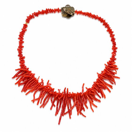 Collana Rajola Donna in Pietre dure Corallo 54-428-5 - 54-428-5